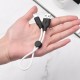 Кабель HOCO X21 Plus USB to iP 2.4A, 0.25m, silicone, silicone connectors, Black+White