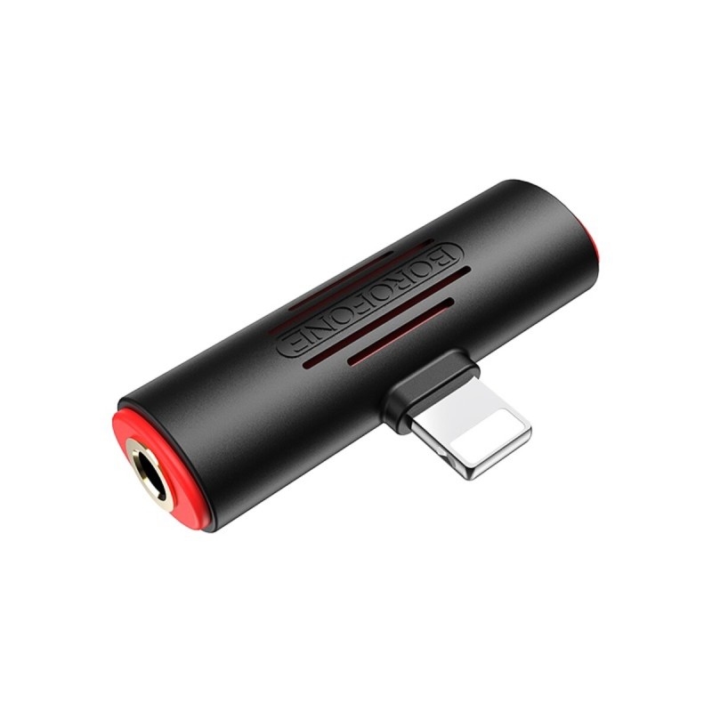 Адаптер BOROFONE BV7 Light Lightning digital 3.5 audio converter Black
