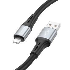 Кабель BOROFONE BX88 Solid silicone charging data cable for iP Black