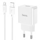 Мережевий зарядний пристрій HOCO C106A Leisure single port charger set(Micro) White