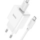 Мережевий зарядний пристрій HOCO C106A Leisure single port charger set(Micro) White