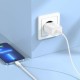Мережевий зарядний пристрій BOROFONE BA71A Power single Port PD20W charger set(C to iP) White
