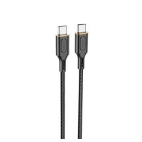 Кабель HOCO X95 Goldentop 60W charging data cable Type-C to Type-C Black