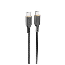 Кабель HOCO X95 Goldentop 60W charging data cable Type-C to Type-C Black