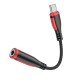 Адаптер BOROFONE BV17 Type-C Digital 3.5 Audio converter Black