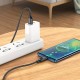 Кабель BOROFONE BU32 USB to Type-C 5A, 1.2m, nylon, aluminum connectors, digital display, Black