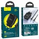 Мережевий зарядний пристрій HOCO N5 Favor dual port PD20W+QC3.0 charger set(C to iP) Black
