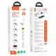 Мережевий подовжувач HOCO NS1 Aura 4-bit extension cable socket(including 1C2A PD20W fast charge) White