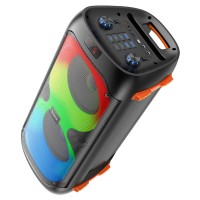 Портативна колонка HOCO BS53 Manhattan wireless dual mic outdoor BT speaker Black