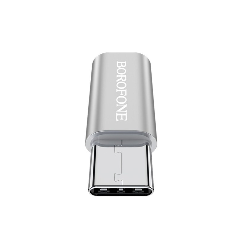 Адаптер BOROFONE BV4 adapter Micro-USB to Type-C Silver