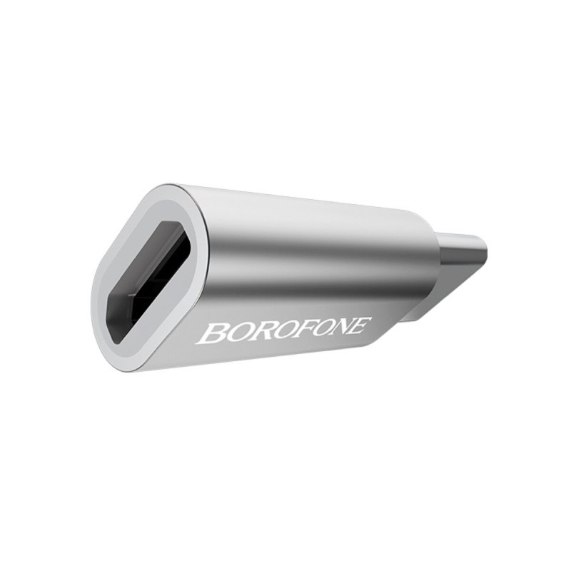 Адаптер BOROFONE BV4 adapter Micro-USB to Type-C Silver