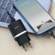 Мережевий зарядний пристрій HOCO C12Q Smart QC3.0 charger set(Type-C) 18W Black