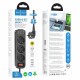 Мережевий подовжувач HOCO NS2 3-position extension cord socket(including 3*USB output) Black