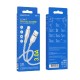 Кабель BOROFONE BX96 Ice crystal silicone charging data cable Type-C Gray