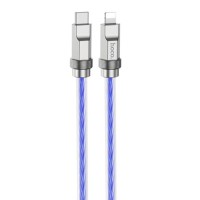 Кабель HOCO U113 Solid silicone charging data cable iP Blue