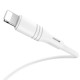 Кабель BOROFONE BX43 USB to iP 2.4A, 1m, PVC, PVC connectors, White
