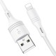 Кабель BOROFONE BX43 USB to iP 2.4A, 1m, PVC, PVC connectors, White