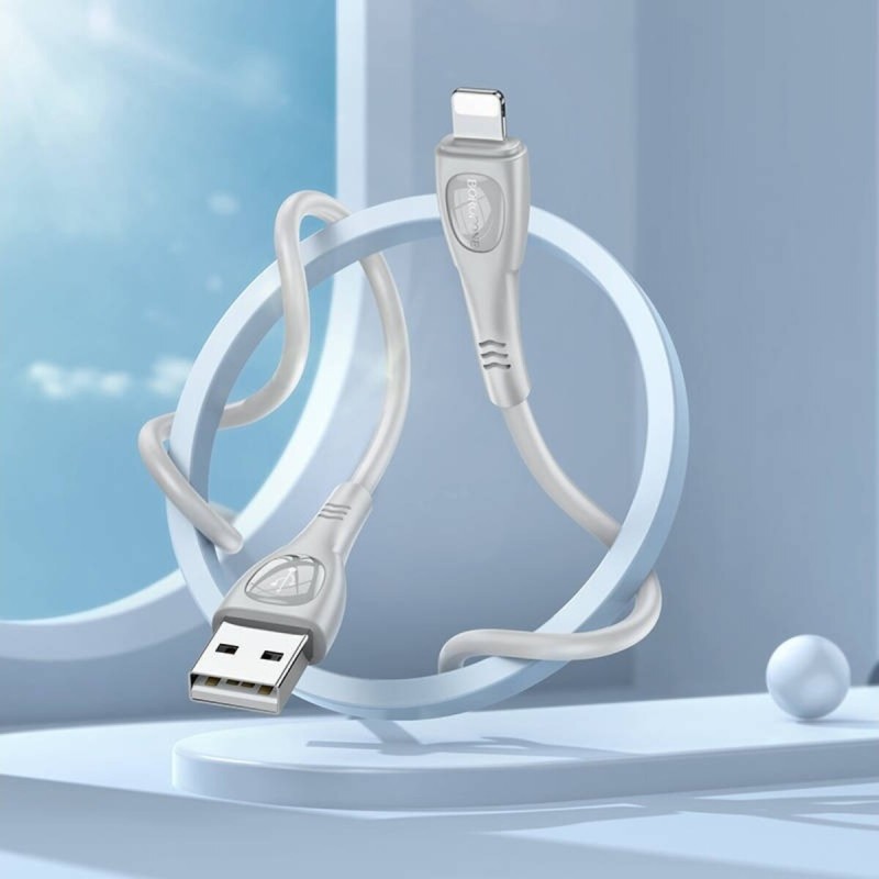Кабель BOROFONE BX98 iP Superior charging data cable Gray
