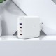 Мережевий зарядний пристрій ACEFAST A37 PD100W GaN (3*CUSB-C+USB-A) charger set White