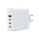 Мережевий зарядний пристрій ACEFAST A37 PD100W GaN (3*CUSB-C+USB-A) charger set White