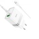 Мережевий зарядний пристрій HOCO N21 Extension speed PD30W+QC3.0 charger set(C to iP) White