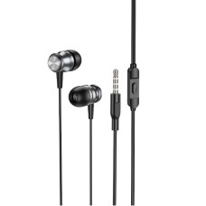 Навушники BOROFONE BM75 Platinum metal universal earphones with microphone Metal Gray