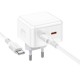 Мережевий зарядний пристрій BOROFONE BA76A Source dual port PD35W(2C) charger set(Type-C to Type-C) White