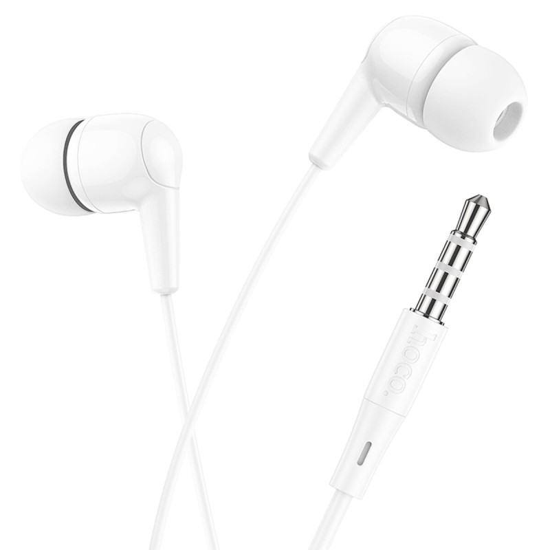 Навушники HOCO M97 Enjoy universal earphones with mic White