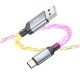 Кабель HOCO U112 Shine charging data cable for Type-C Gray