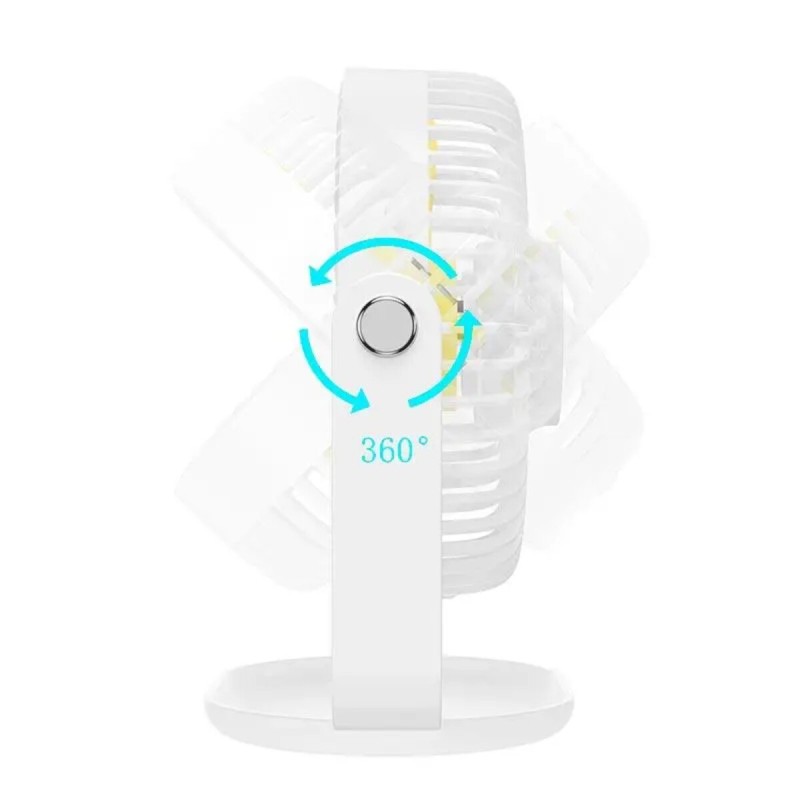 Вентилятор HOCO F14 multifunctional powerful desktop fan White
