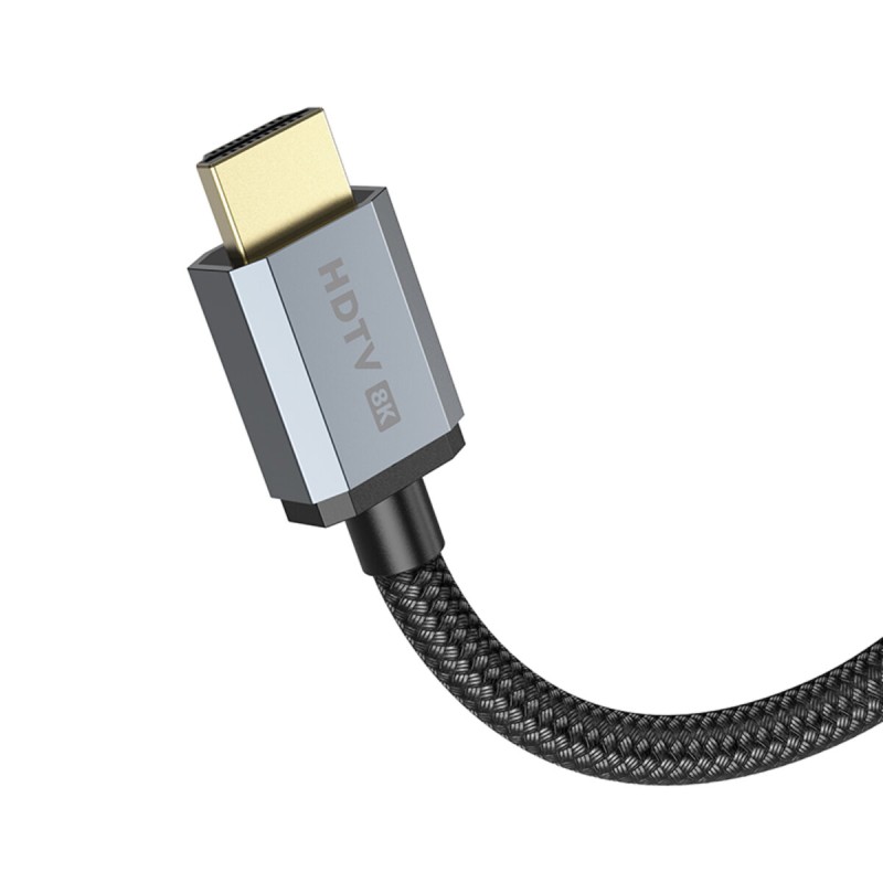 Кабель HOCO US03 HDTV 2.1 Male to Male 8K ultra HD data cable(L=1M) Black