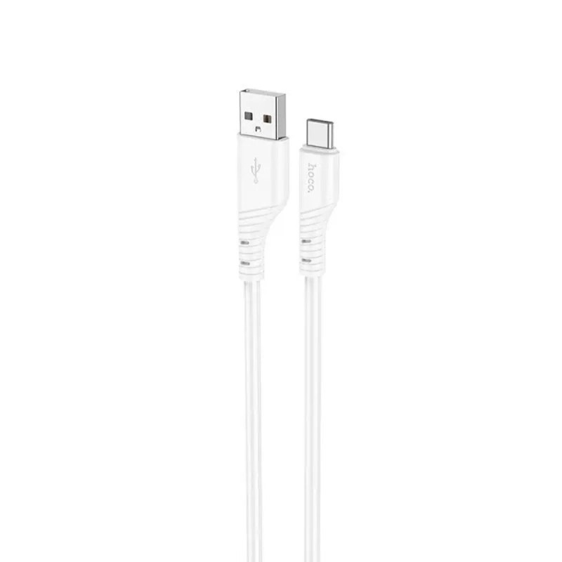 Кабель HOCO X97 Crystal color silicone charging data cable Type-C white
