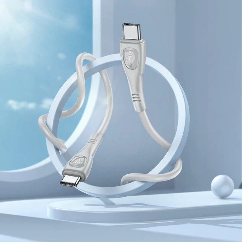 Кабель BOROFONE BX98 Type-C to Type-C Superior 60W charging data cable Gray