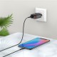 Мережевий зарядний пристрій HOCO C86A Illustrious dual port charger with digital display set(Micro) Black