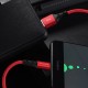 Кабель BOROFONE BX20 USB to Type-C 2A, 1m, nylon, TPE connectors, Red