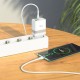Мережевий зарядний пристрій HOCO N21 Extension speed PD30W+QC3.0 charger set(Type-C to Type-C) White