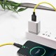 Кабель HOCO X21 Plus USB to Type-C 3A, 1m, silicone, silicone connectors, Black+Yellow