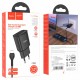 Мережевий зарядний пристрій HOCO C88A Star round dual port charger set(iP) Black