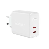 Мережевий зарядний пристрій ACEFAST A9 PD40W(USB-C+USB-C) dual port charger White