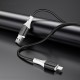 Кабель BOROFONE BX79 USB to iP 2.4A, 1m, silicone, silicone connectors, Black