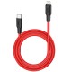 Кабель HOCO X21 Plus Type-C to iP 3A, 20W, 1m,  black and red