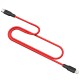 Кабель HOCO X21 Plus Type-C to iP 3A, 20W, 1m,  black and red