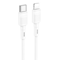 Кабель HOCO X83 Type-C to iP 20W, 1m, PVC, PVC connectors, White