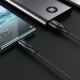 Кабель HOCO U93 USB to Micro 2.4A, 1.2m, nylon, aluminum connectors, light indicator, Black
