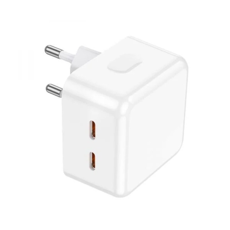 Мережевий зарядний пристрій BOROFONE BA76A Source dual port PD35W(2C) charger White