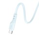 Кабель HOCO X97 Crystal color silicone charging data cable Type-C light blue