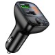 АЗП з FM-модулятором BOROFONE BC41 Eminency QC3.0 Car BT FM transmitter 18W Black