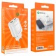 Мережевий зарядний пристрій BOROFONE BA54A Wide road dual port QC3.0 charger 18W White