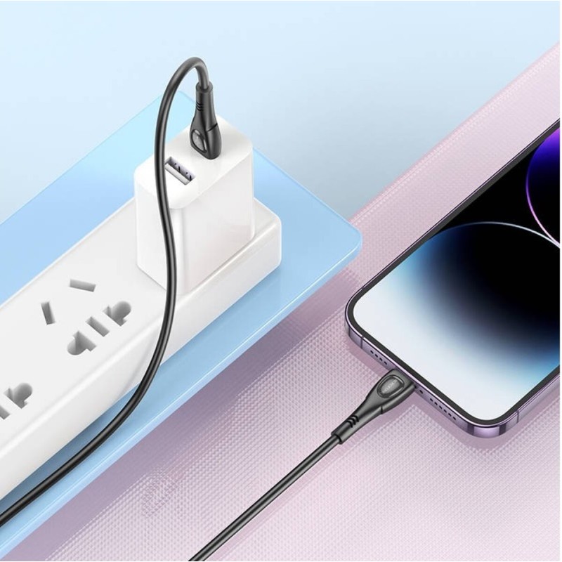 Кабель BOROFONE BX98 iP Superior PD charging data cable Black