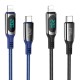 Кабель HOCO S51 Type-C to iP 20W, 1,2m, nylon, zinc+TPE connectors, Blue